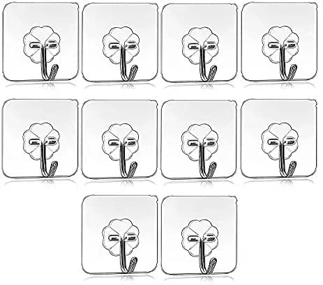 Wall Hooks for Hanging Strong Sticker - Pack of 20