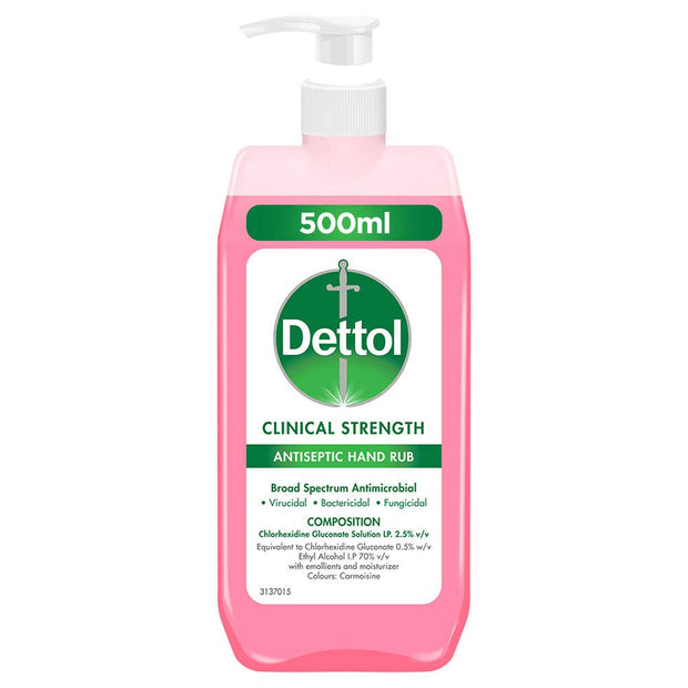 Dettol Clinical Strength Hand Sanitizer Liquid, 500ml