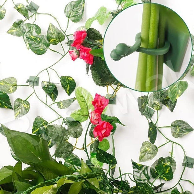 30pcs Plant Climbing Wall Clips Self-Adhesive Money Plant Support Clips