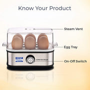 KENT 16069 Super Egg Boiler 400W | Automatic Turn-Off